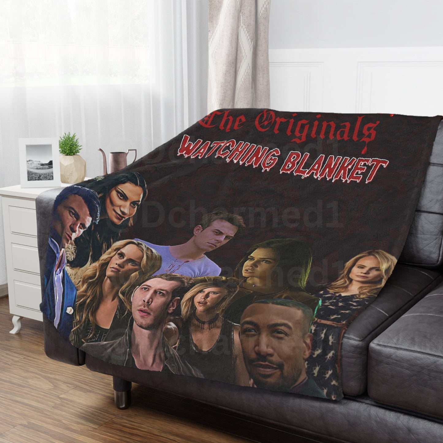 The Originals Blanket, TVD watching Blanket, TVD merch, Tvd fan gift, The Vampire diaries, Damon Salvatore blanket, Klaus Mikaelson