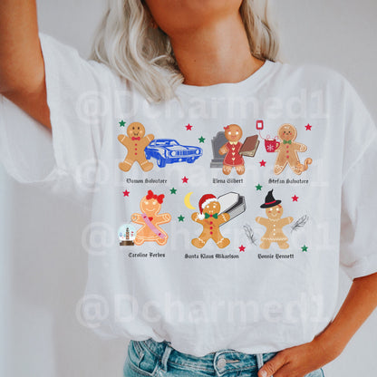 TVD xmas hoodie, tvd merch, tvd gift, mystic falls shirt, Katherine Pierce, tvd fan, Damon salvatore, tvd fan gift, stefan salvatore