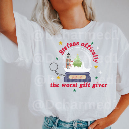 TVD xmas hoodie, tvd merch, tvd gift, mystic falls shirt, Katherine Pierce, tvd fan, Damon salvatore, tvd fan gift, stefan salvatore