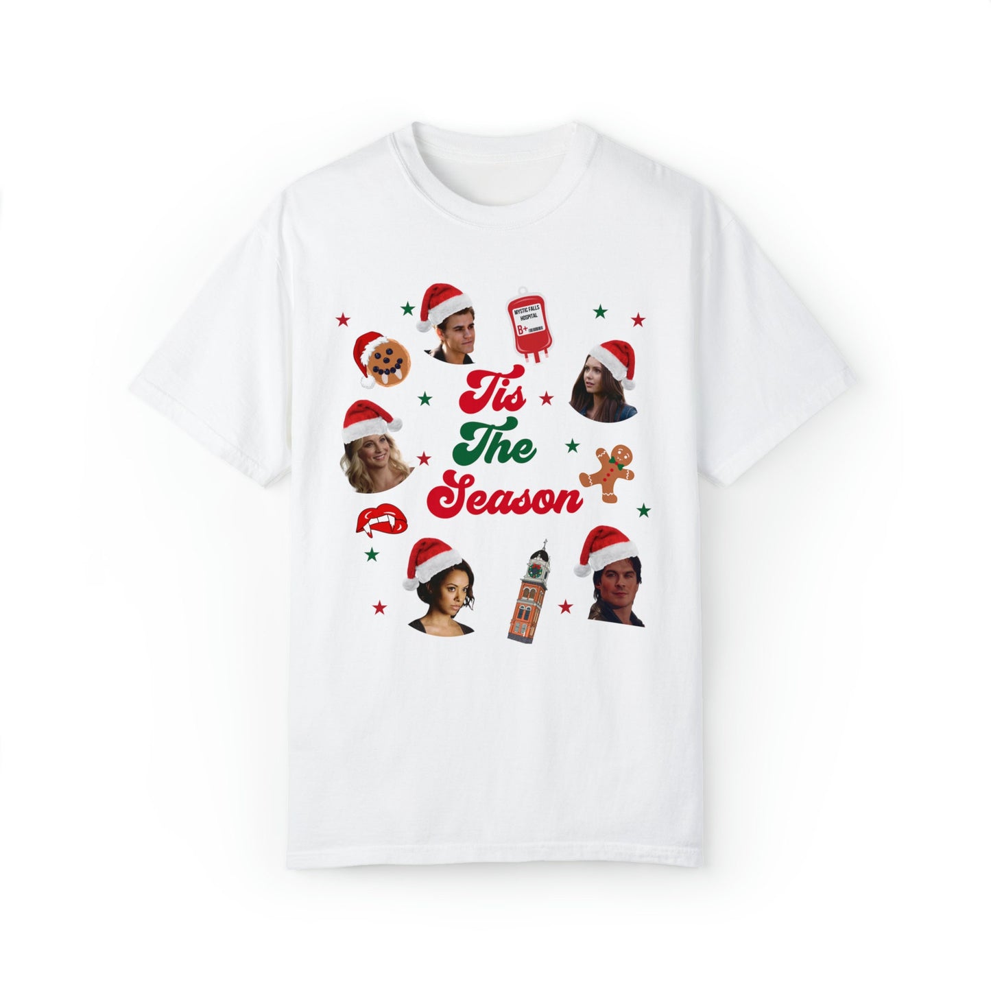 TVD Xmas shirt, Tvd shirt, Tvd merch, Damon Salvatore shirt, Stefan Salvatore, Tvd gift, Mystic Falls shirt