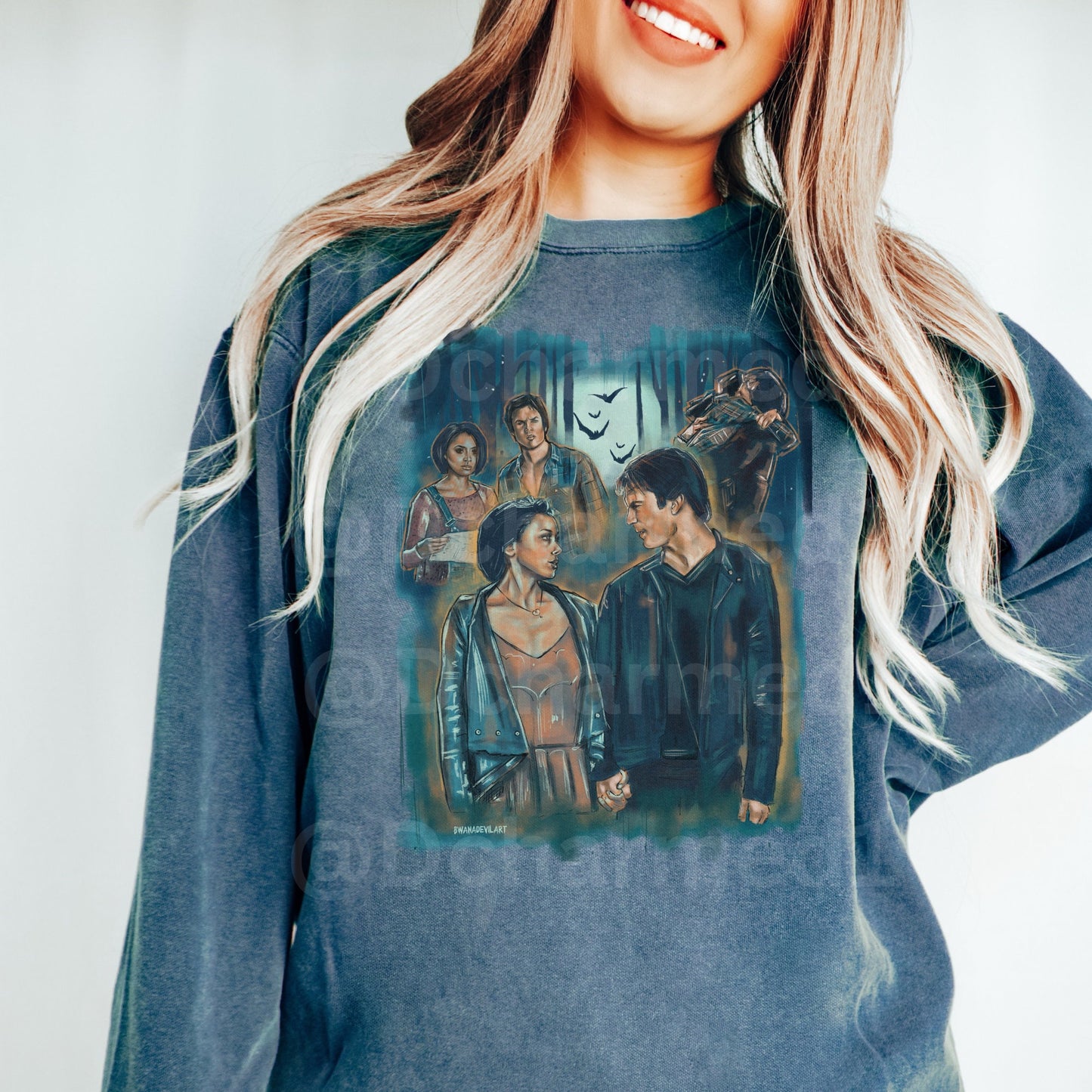 TVD Merch, Damon Salvatore shirt, Bonnie Bennett Merch, Tvd sweatshirt, Prison World Sweatshirt, Tvd gift, Mystic Falls