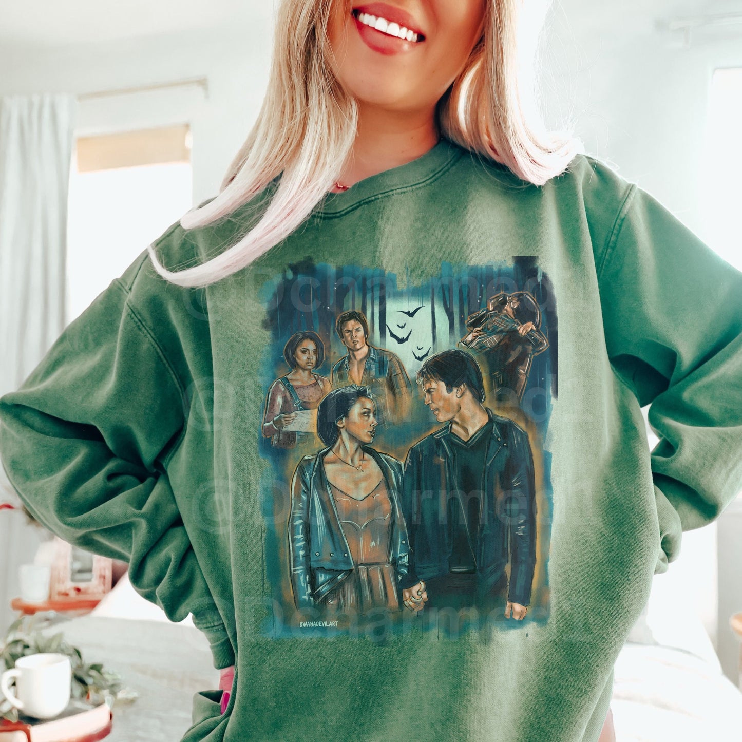 TVD Merch, Damon Salvatore shirt, Bonnie Bennett Merch, Tvd sweatshirt, Prison World Sweatshirt, Tvd gift, Mystic Falls