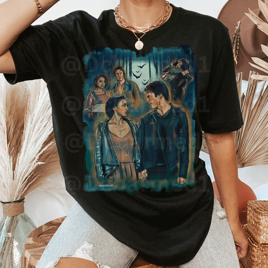 Tvd shirt, Damon Salvatore shirt, Bonnie Bennet Shirt, Salvatore Brothers, Tvd gift, Tvd merch, Mystic Falls
