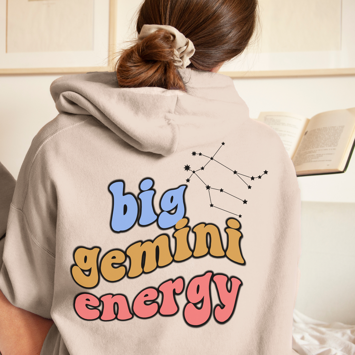 Big Gemini energy Hoodie, Gemini Sweatshirt, Astrology lover gift, Zodiac sweatshirt, Xmas gift for Gemini, Astrology